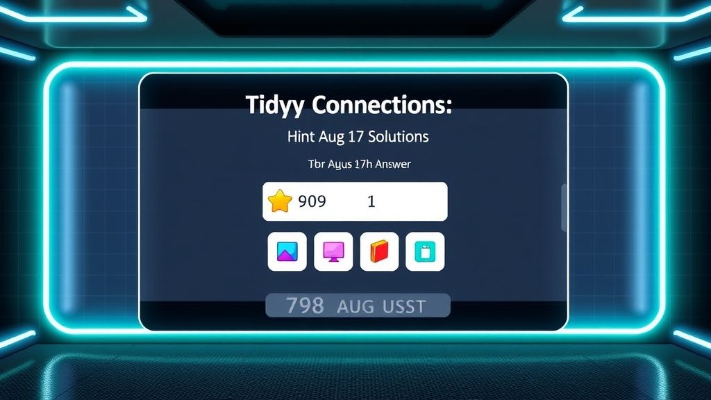 周日解压神器：Connections字谜全攻略（8月17日）